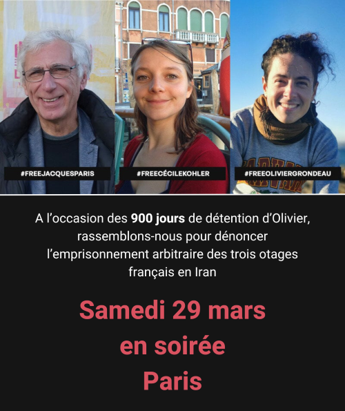 Veillée à Paris le samedi 29 mars (annulée)